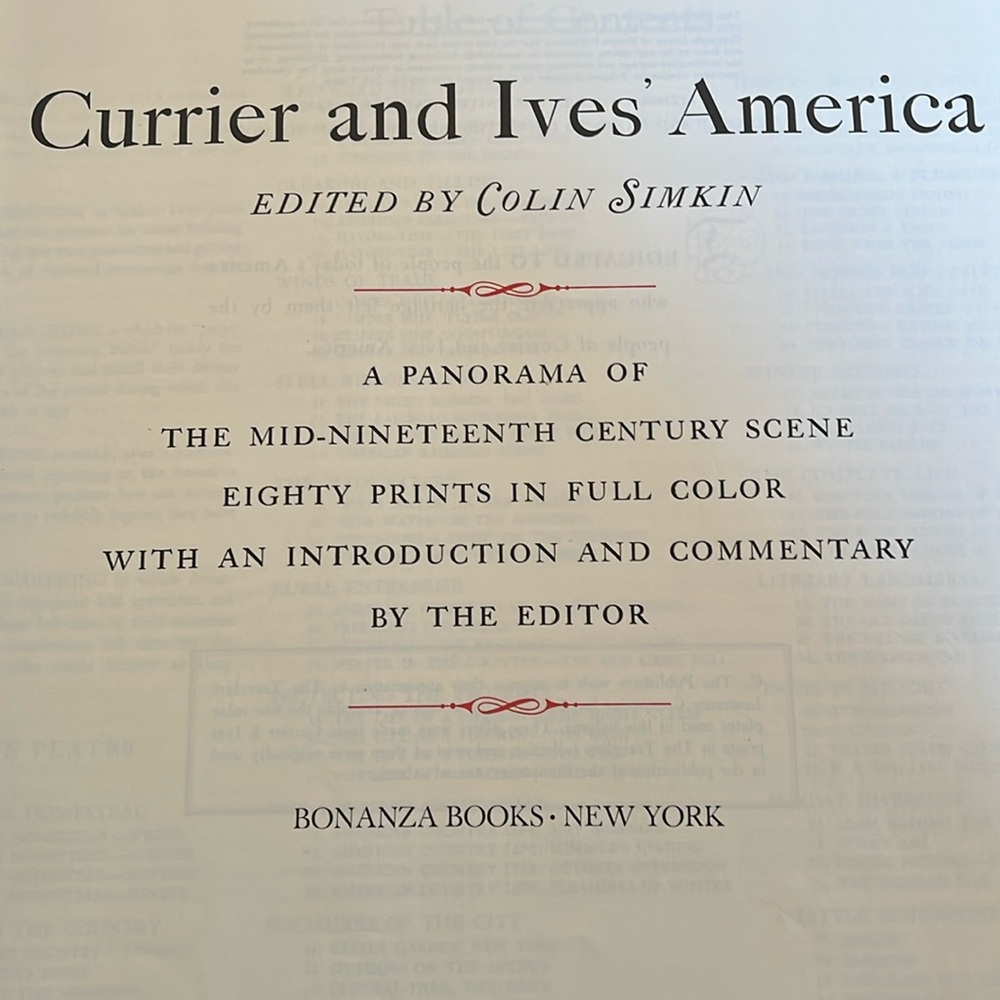 Currier and Ives America
Coffee table book